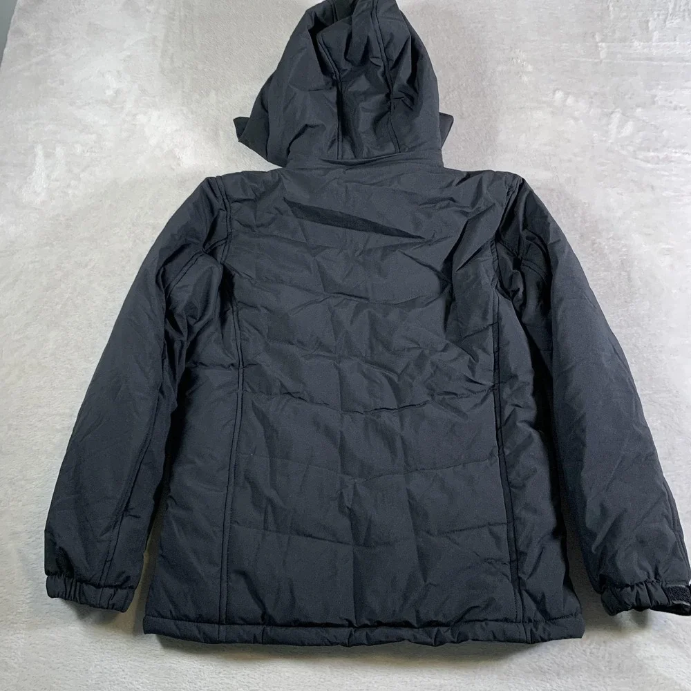 ZSHOW Jacket Youth 14-16 Black Hooded Zip Front Insulated Puffer Coat ZXC023 NEW